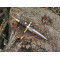 МІКРОКИНДЖАЛ сувенірний - ніж ручної роботи майстерні ножів ручної роботи IZENGRIN замовити купити в Україні ( Сталь - ВТ6С - титановий сплав, 62-64  HRC). Photo 3